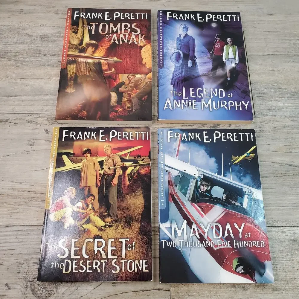The Cooper Kids Frank Peretti 4 Book Lot Paperback Books (3, 5, 7-8)
